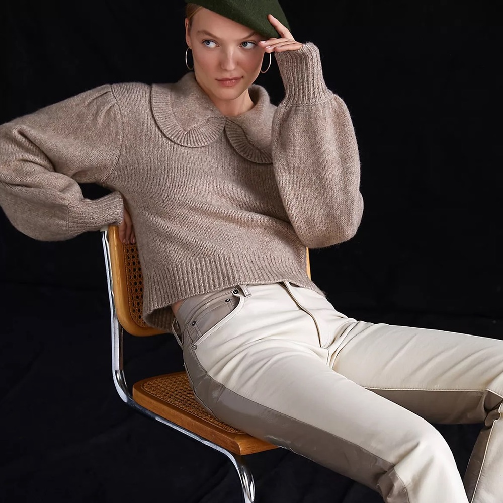NWT Anthropologie Collared Sweater
